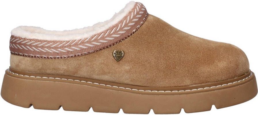 Skechers BOBS Keepsakes Lite Fuzzy Dreams Vrouwen Bruin Pantoffels