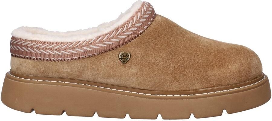 Skechers BOBS Keepsakes Lite Fuzzy Dreams Vrouwen Bruin Pantoffels