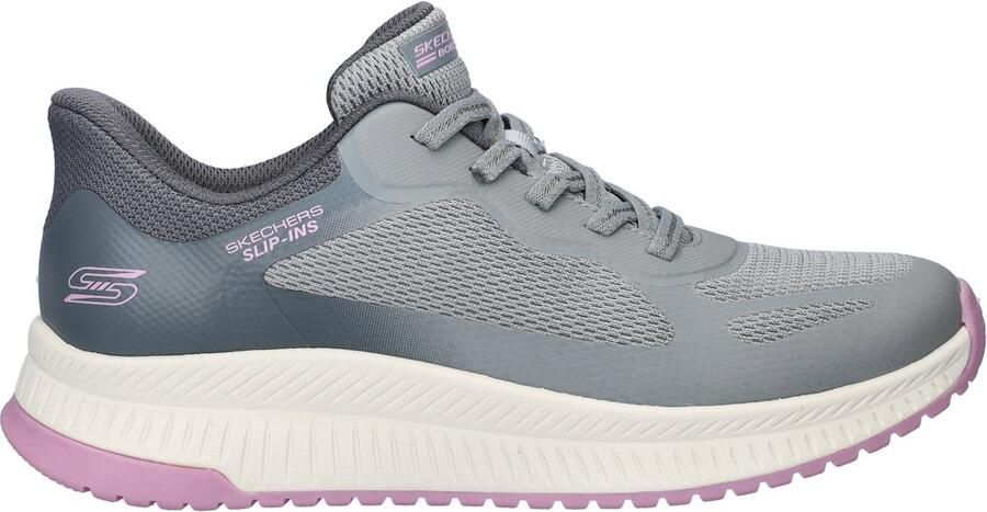 Bobs Skechers Hands Free Slip-In Squad dames sneaker Licht grijs