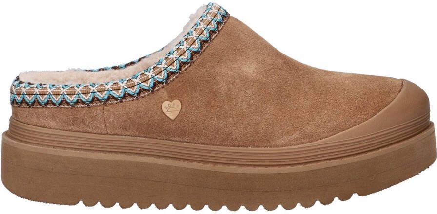 Bobs Skechers Dakota dames pantoffel Cognac