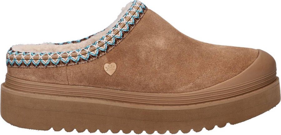 Bobs Skechers Dakota dames pantoffel Cognac