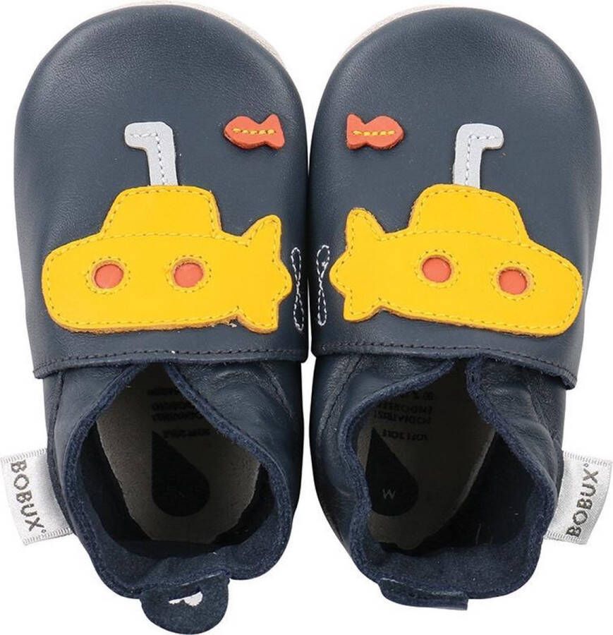Bobux babyslofjes Duikboot blauw geel XL (17 7 cm)
