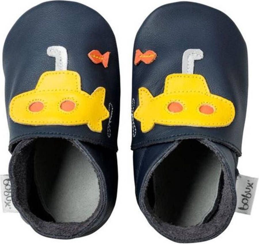 Bobux babyslofjes Duikboot blauw geel XL (17 7 cm)