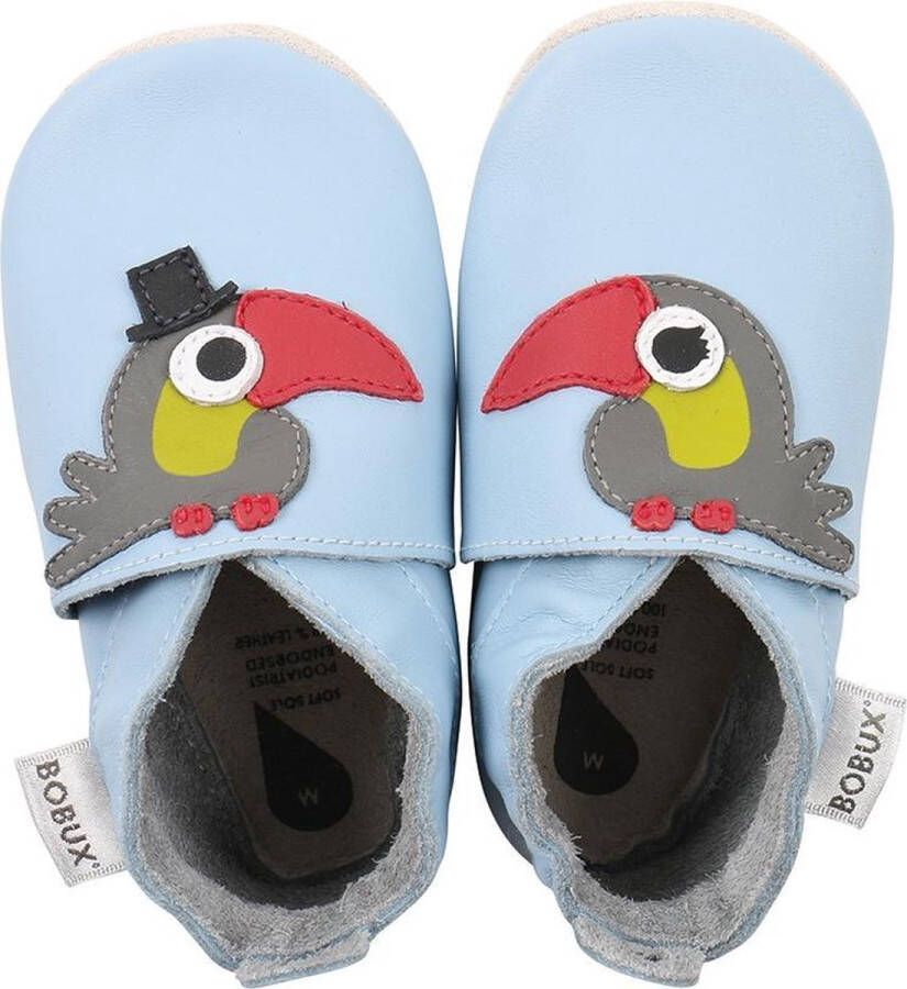 Bobux babyslofjes Light blue toucan Maat: S (11 2 cm)