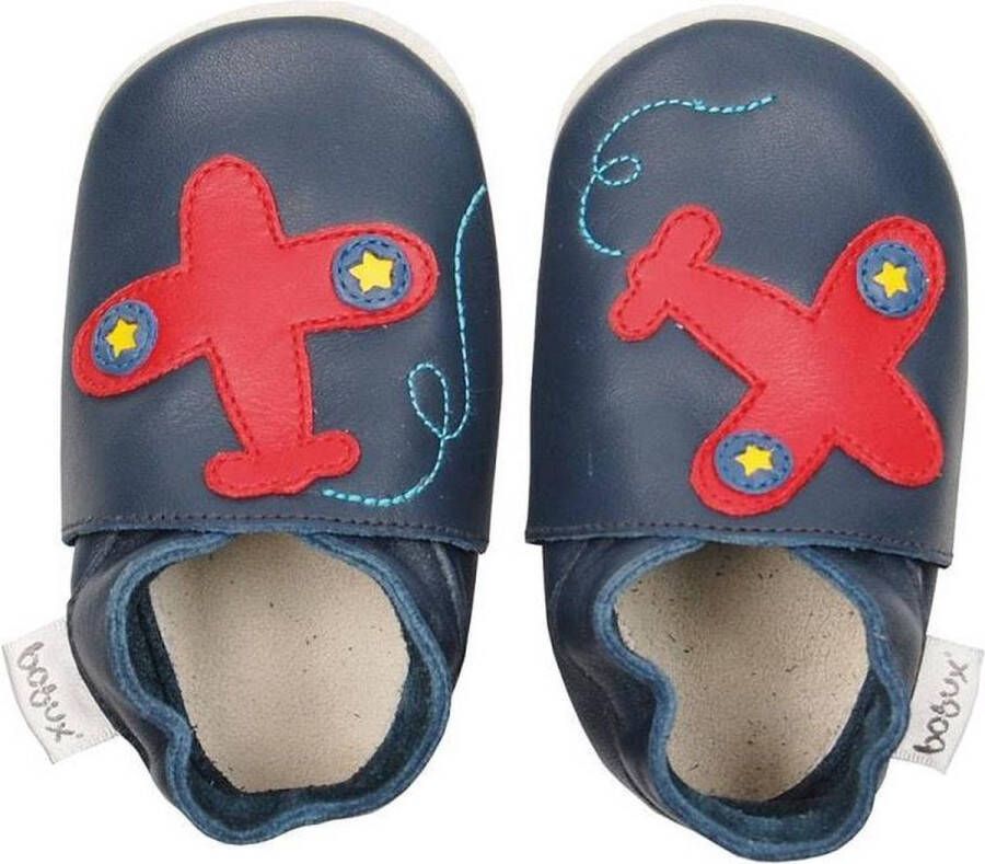 Bobux Babyslofjes Navy plane Maat: S (112 cm)