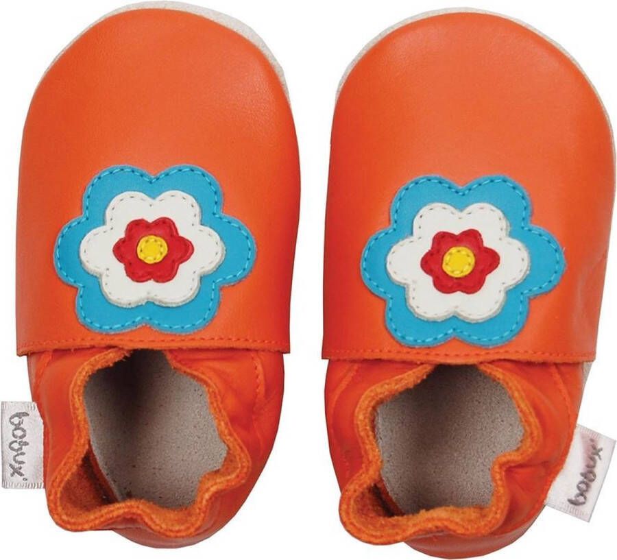 Bobux babyslofjes Orange flower power Maat: S (11 2 cm)