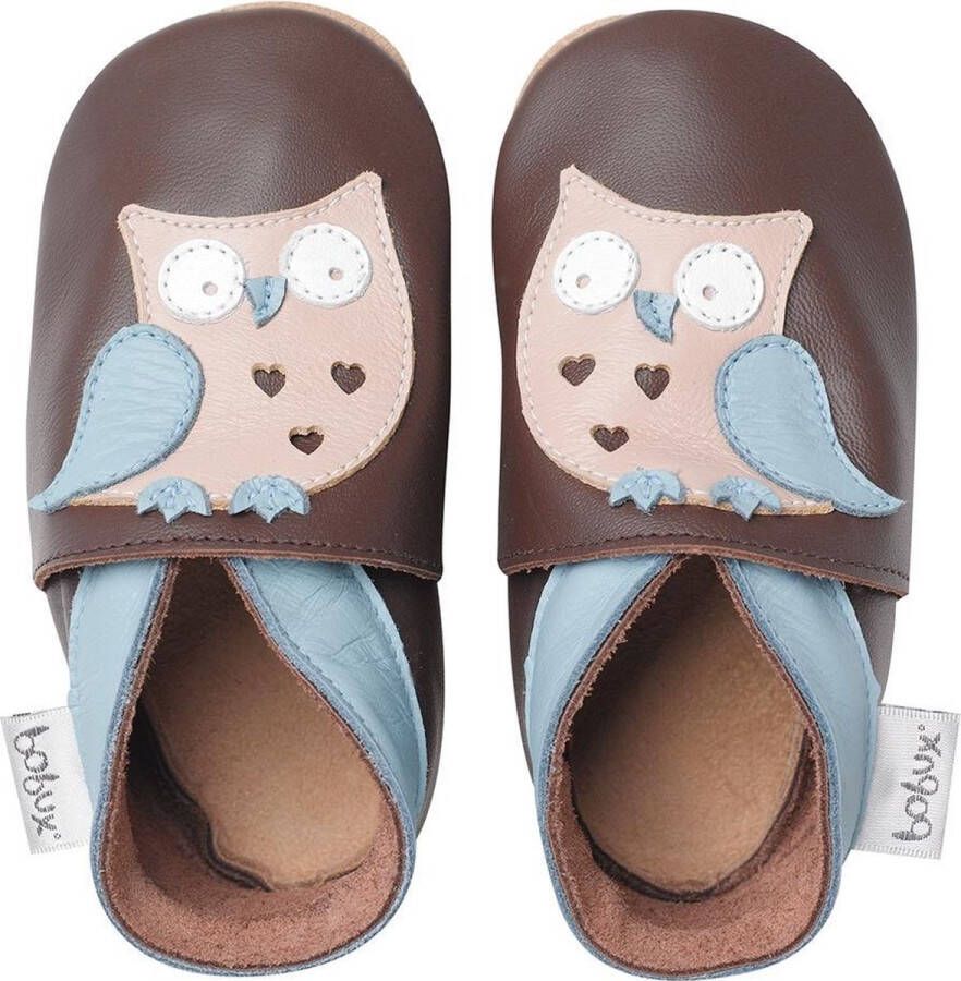 Bobux babyslofjes Owl brown Maat: S (11 2 cm)