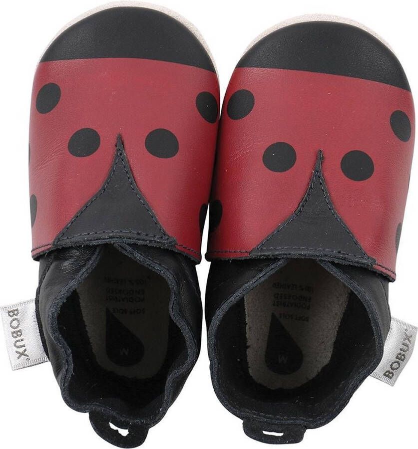 Bobux babyslofjes Red & black ladybird Maat: S (11 2 cm)