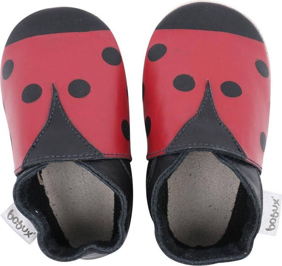 Bobux babyslofjes Red & black ladybird Maat: S (11 2 cm)