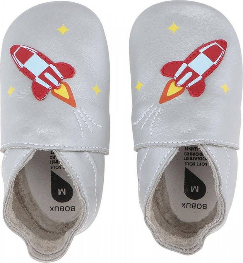 Bobux babyslofjes rocket silver