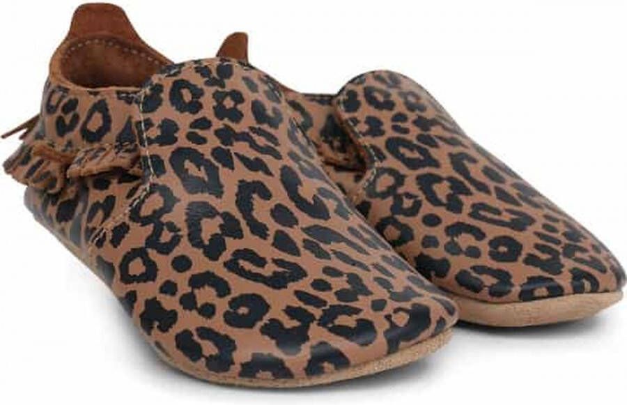 Bobux Babyslofjes Soft Soles Caramel Leopard Print Small