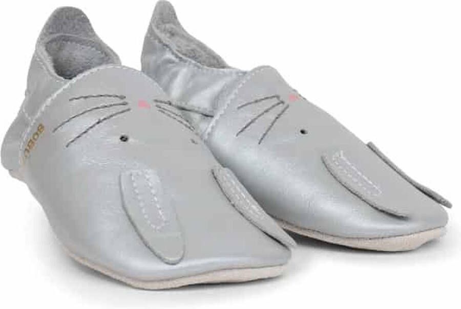 Bobux Babyslofjes Soft Soles Silver Hop Large