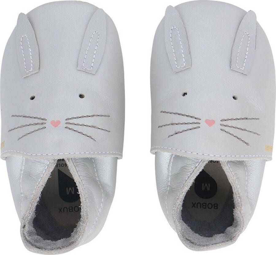 Bobux Babyslofjes Soft Soles Silver Hop Large