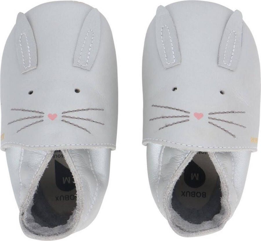 Bobux Babyslofjes Soft Soles Silver Hop Small