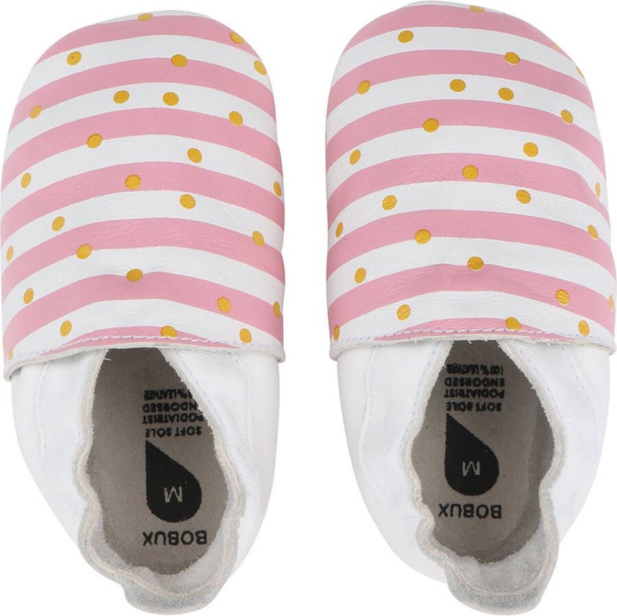 Bobux babyslofjes spots and stripes pink - Foto 1