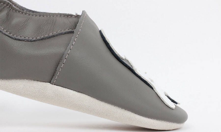 Bobux Babyslofjes Soft Soles Zebra Grijs 18 19 Medium - Foto 4