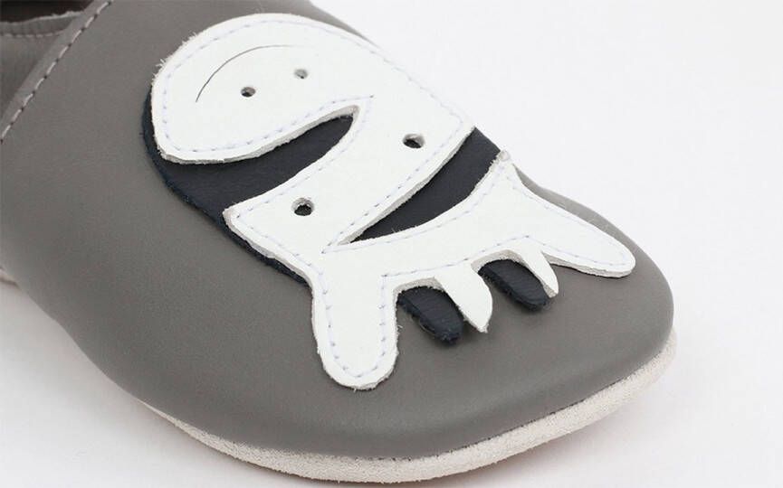 Bobux Babyslofjes Soft Soles Zebra Grijs 18 19 Medium - Foto 7