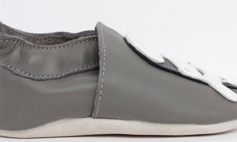 Bobux Babyslofjes Soft Soles Zebra Grijs 18 19 Medium - Foto 5