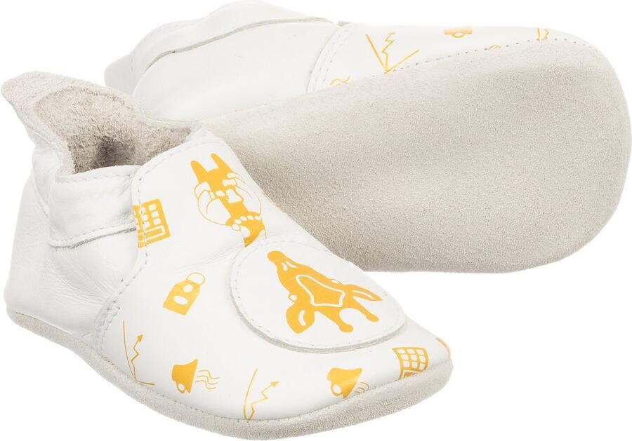 Bobux babyslofjes white giraffe loafer print - Foto 2