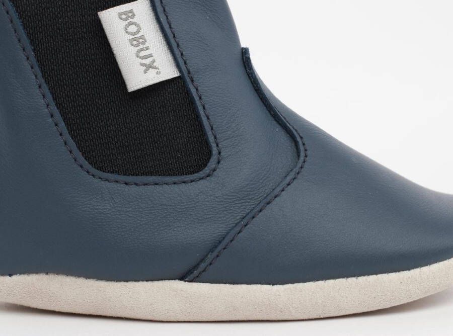 Bobux Soft Soles Baby Slofjes Leer Jodphur Navy - Foto 3