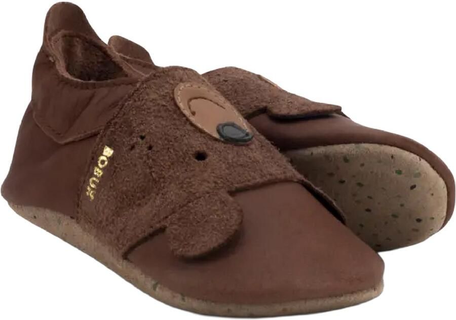 Bobux Soft Soles Lederen Babyslofjes Papa Bear Toffee - Foto 2
