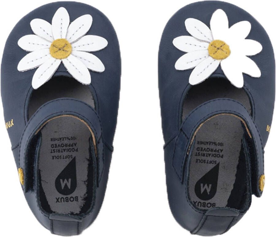 Bobux Soft Soles Baby Slofjes Leer Daisy Jane Navy