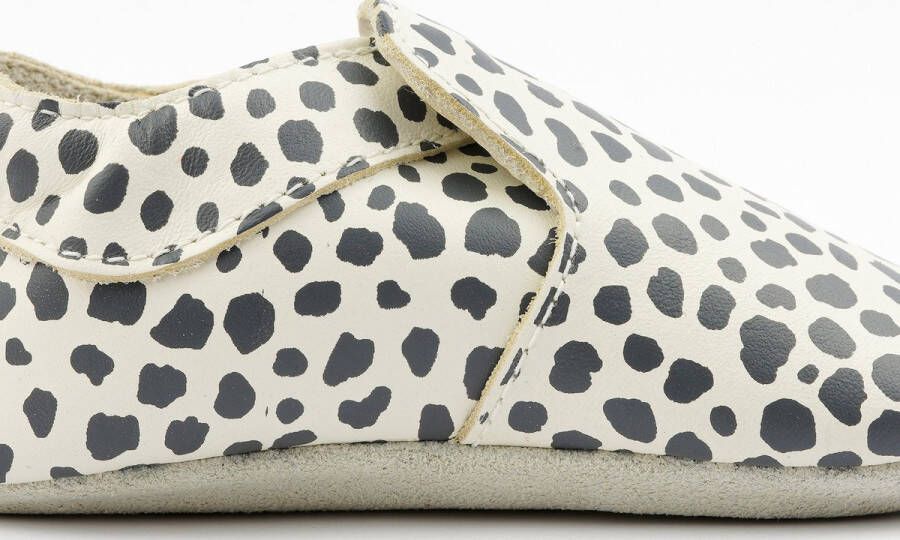 Bobux Soft Soles Baby Slofjes Leer Dalmation Vanilla