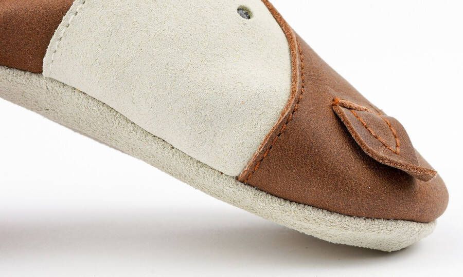 Bobux Soft Soles Lederen Babyslofjes Foxy Toffee