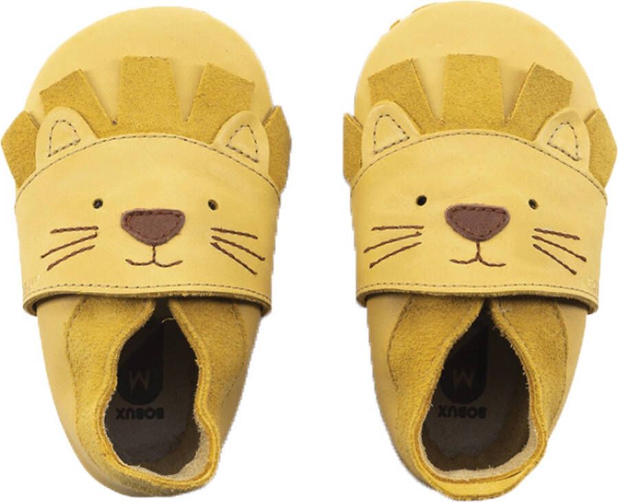 Bobux Soft Soles Lederen Babyslofjes Leo Maple