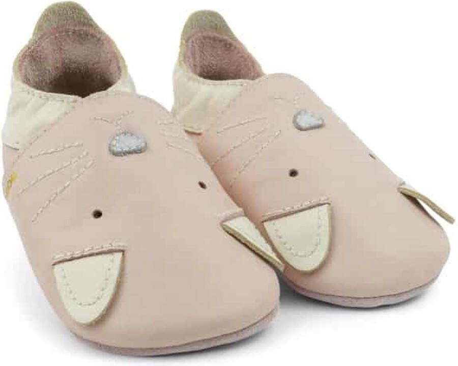 Bobux Soft Soles Baby Slofjes Leer Meow Blossom