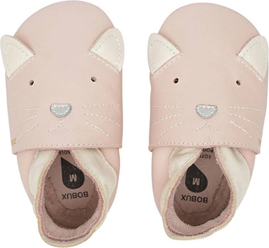 Bobux Soft Soles Baby Slofjes Leer Meow Blossom