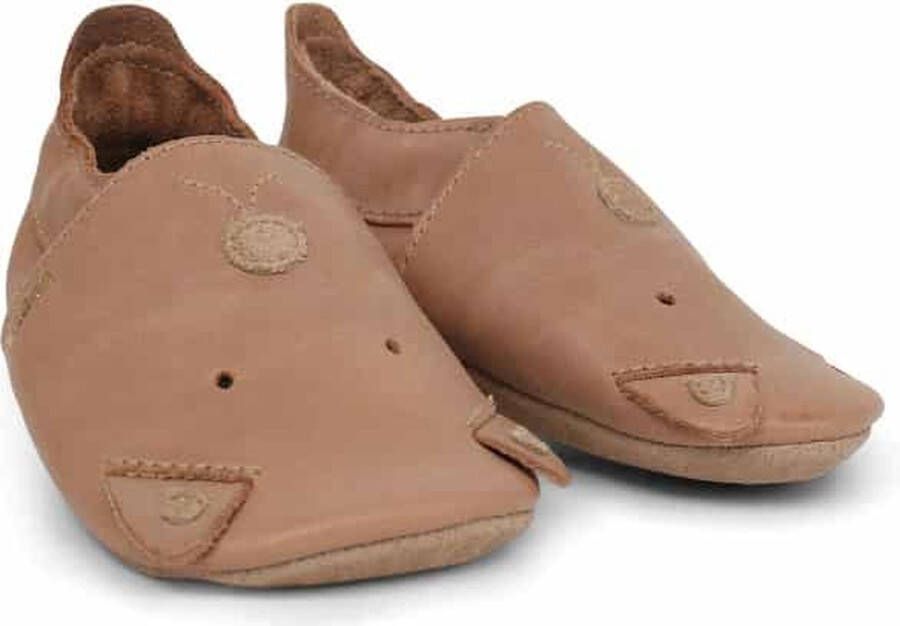 Bobux Soft Soles Caramel Woof Babyslofjes