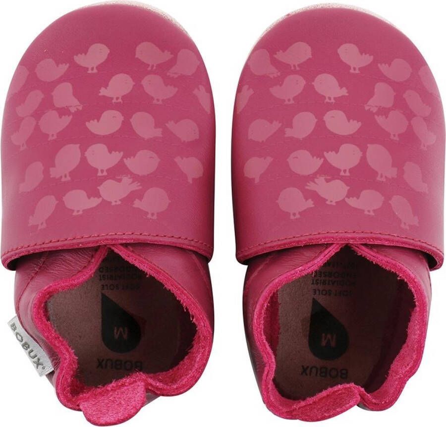 Bobux Soft Soles Cerise bird on a wire print Babyslofjes - Foto 1