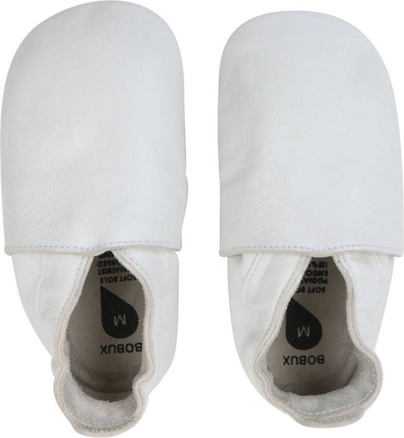 Bobux Soft Soles Classic white Babyslofjes