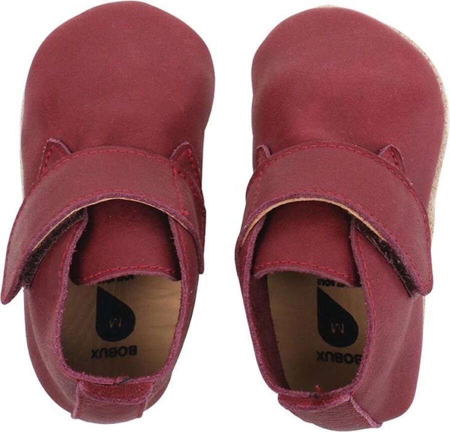 Bobux Soft Soles Dark red mini desert boot Babyslofjes