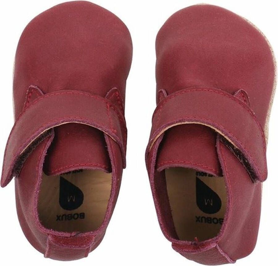 Bobux Soft Soles Dark red mini desert boot Babyslofjes