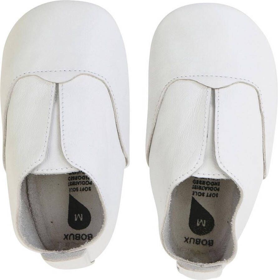 Bobux Soft Soles Duke white Babyslofjes