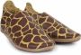 Bobux Soft Soles Fall Leaf Giraffe Print Babyslofjes - Thumbnail 1