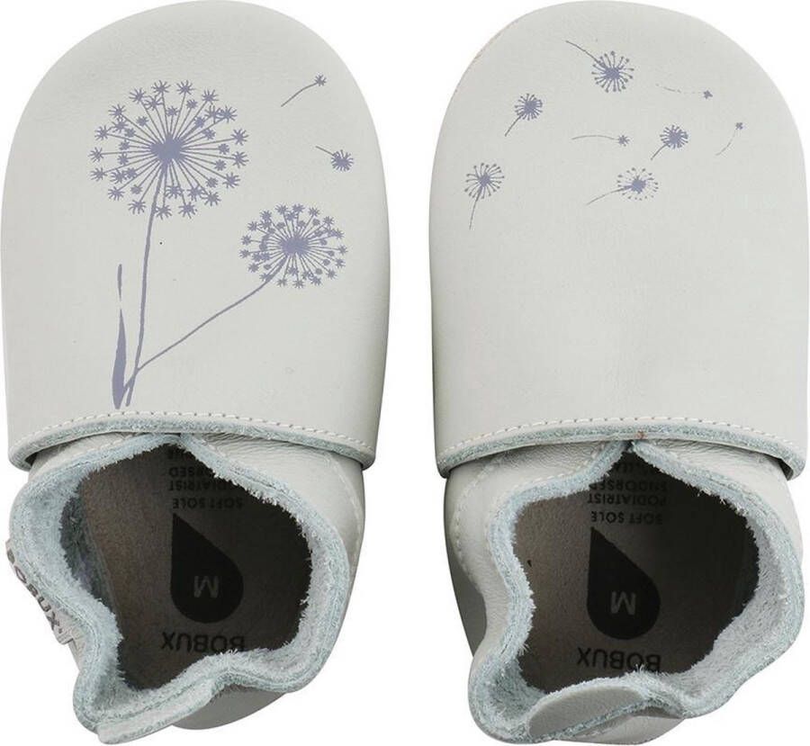 Bobux Soft Soles Giants Mint dandelion print Babyslofjes