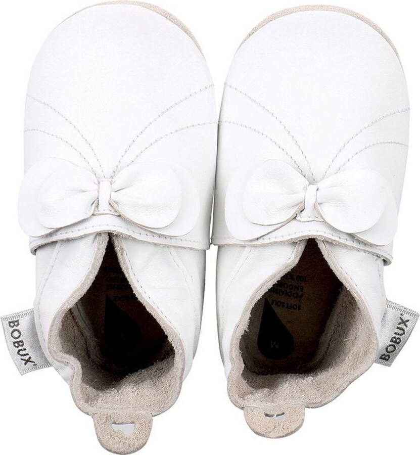 Bobux Soft Soles Giants White bow Babyslofjes - Foto 1