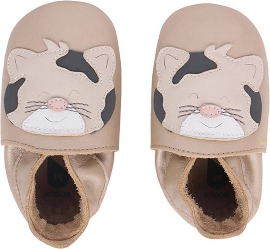 Bobux Soft Soles Gold Leopard Babyslofjes - Foto 1