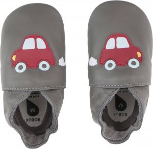 Bobux Soft Soles Grey Orange Racing Car New born