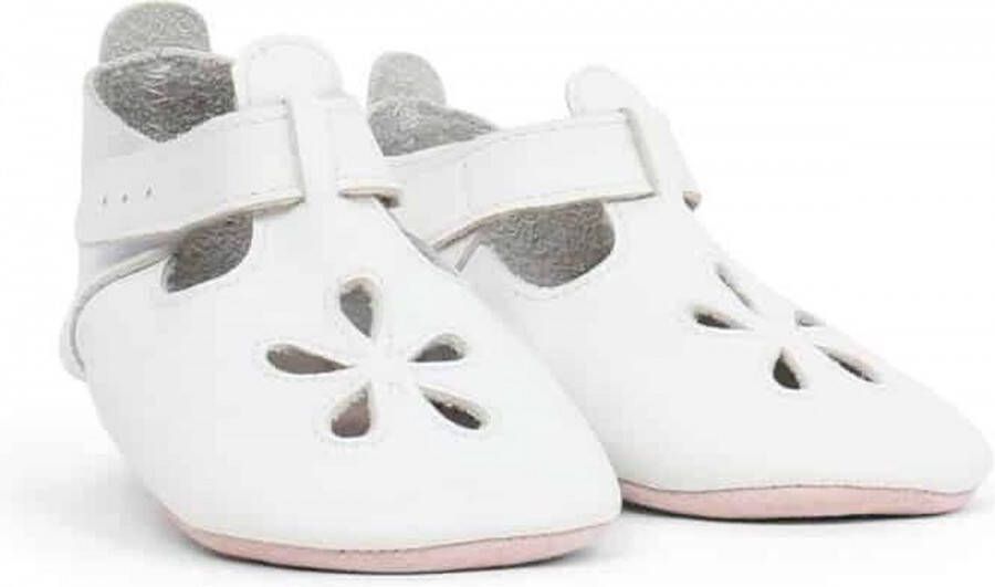 Bobux Soft Soles Baby Slofjes Leer Hite Daisy