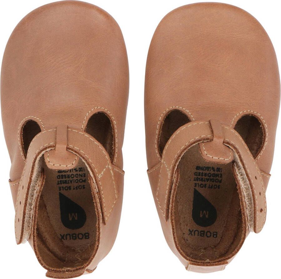 Bobux Soft Soles Jack&jill caramel Babyslofjes