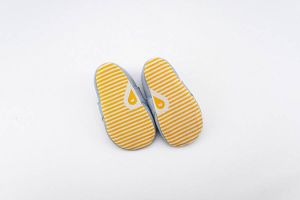Bobux Soft Soles Lederen Babyslofjes Koko Slate