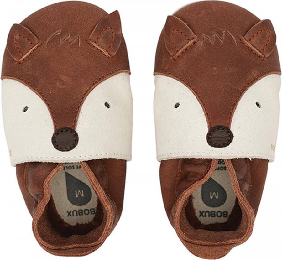 Bobux Soft Soles Lederen Babyslofjes Foxy Toffee