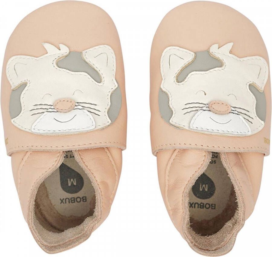 Bobux Soft Soles Baby Slofjes Leer Leopard Rose