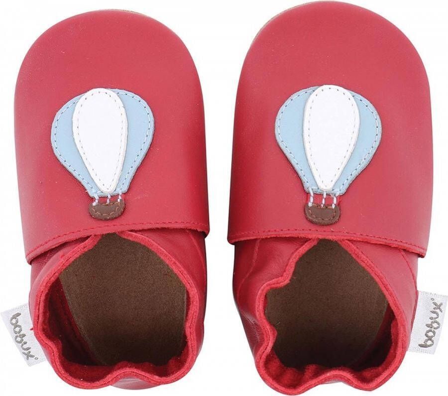 Bobux Soft Soles Red hot air balloon Babyslofjes