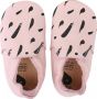 Bobux Soft Soles Roze zwarte vegen loafer Babyslofjes maat small - Thumbnail 1