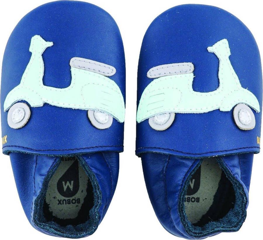 Bobux Soft Soles Baby Slofjes Leer Scoot Navy